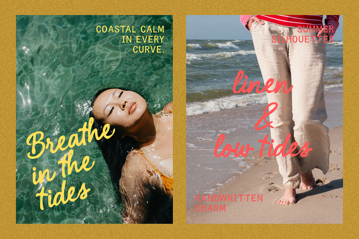 Côte Lumière – Coastal Script Font, a Script Font by Creacy Studio (Photo 8 of 14)