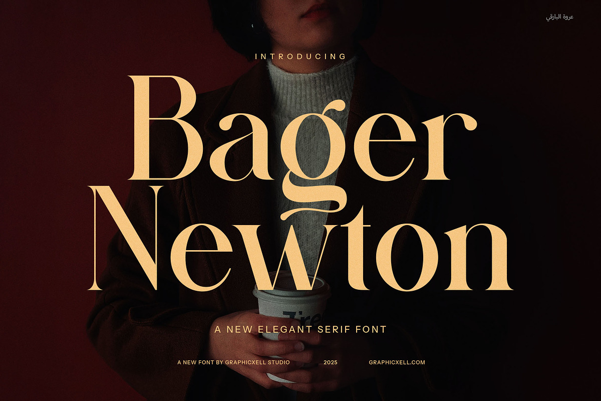 Bager Newton Elegant Serif Font, a Serif Font by Graphicxell (Photo 1 of 8)