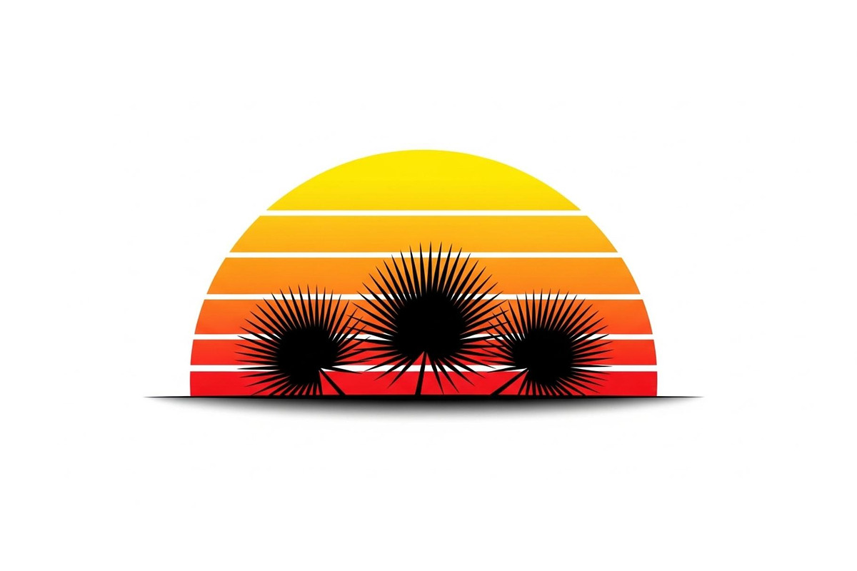 Desert Sunset Landscape Bundle, an Illustration by yasushie (Photo 3 of 31)
