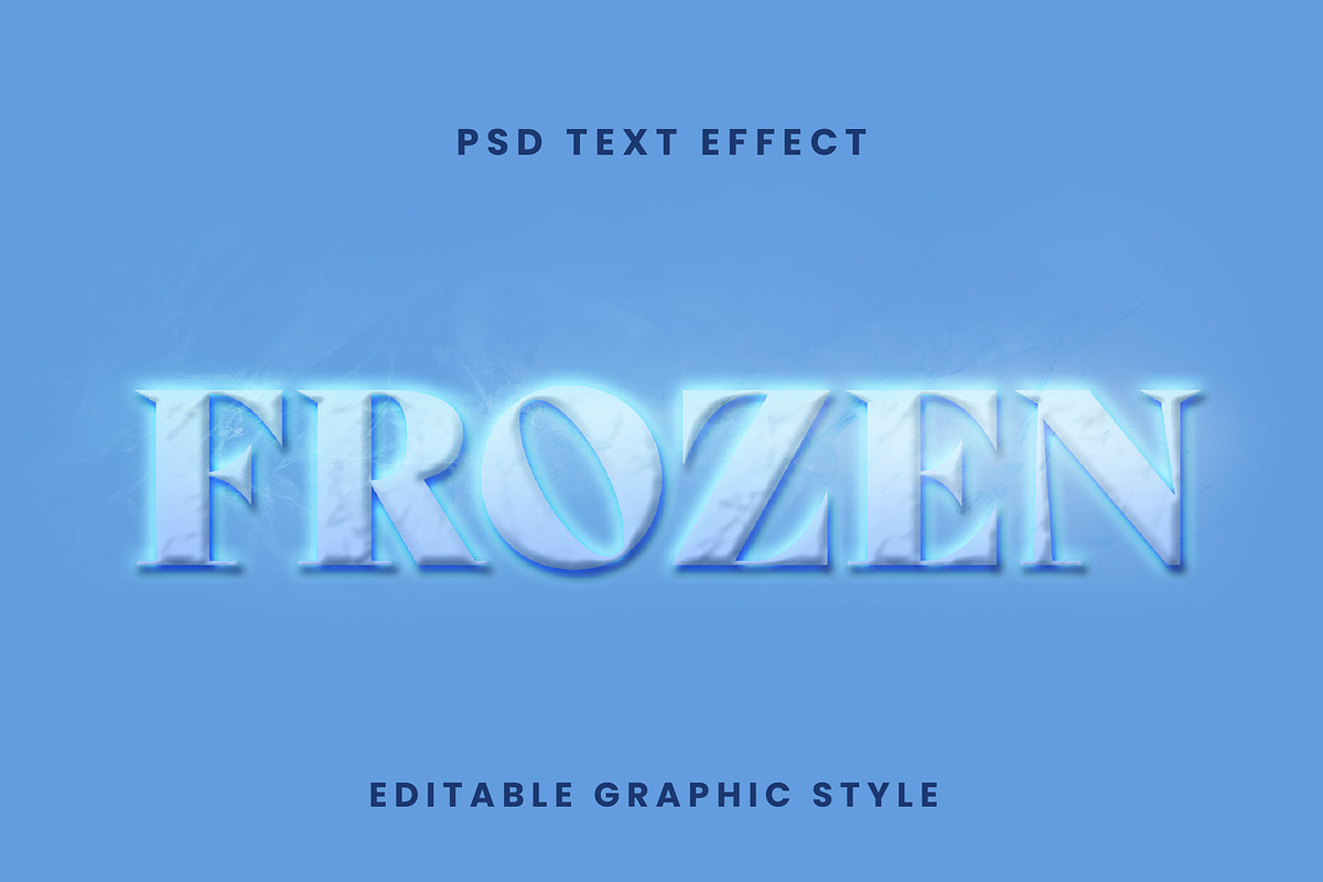 Frozen Ice Text Effect