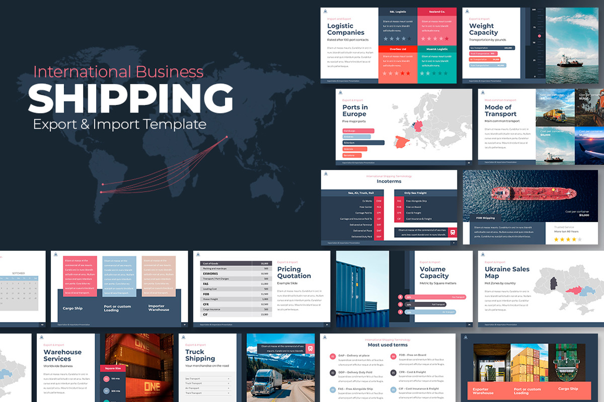 Shipping | Powerpoint Template, a Presentation Template by Zacomic Studios
