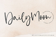 Dailymoon - Modern Handwritten Font, a Script Font by Letterative Studio (Thumbnail 1 of 7)