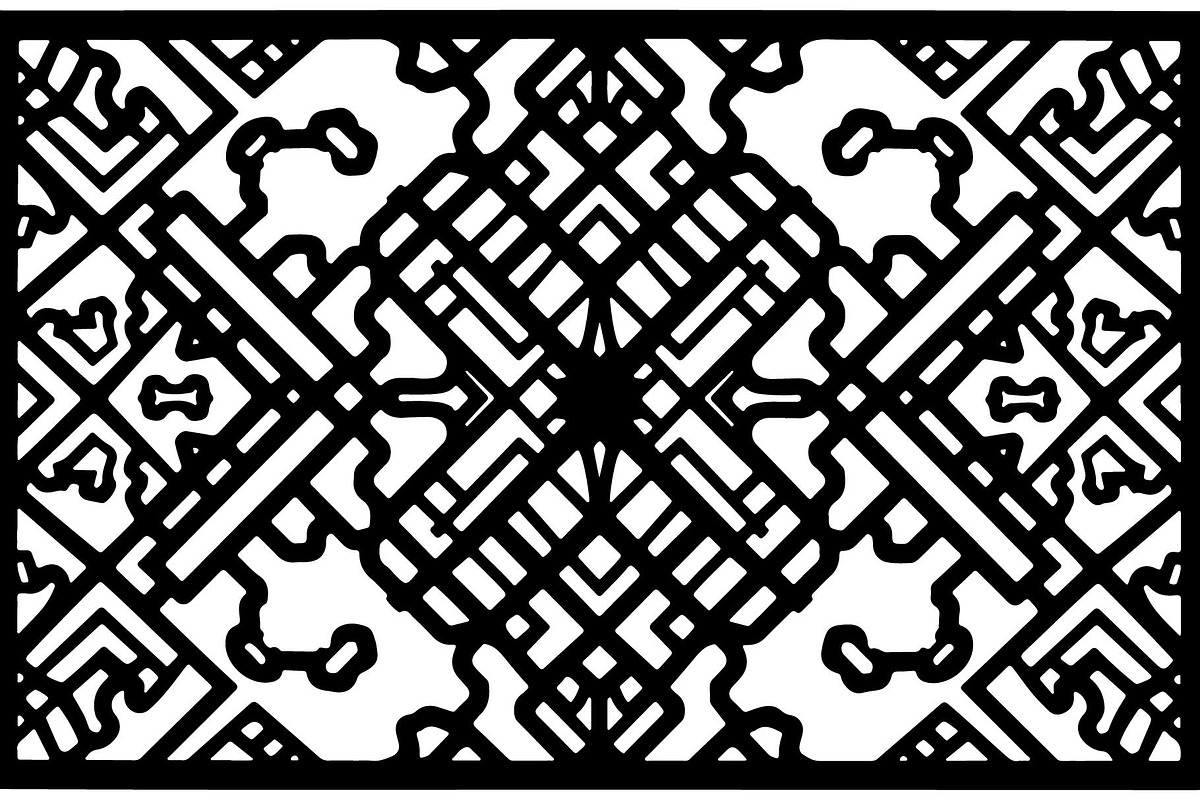 Geometric Laser Cut Panel Set, an Object Graphic by Designer_Momina (Photo 11 of 13)