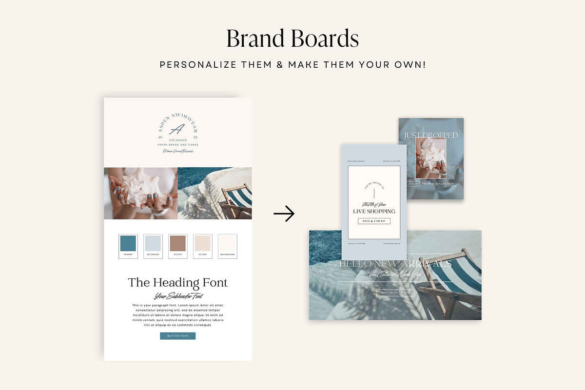 Ecommerce Shop Template Pack | Canva, a Design Template by Fourteen Creative Co. (Photo 5 of 14)