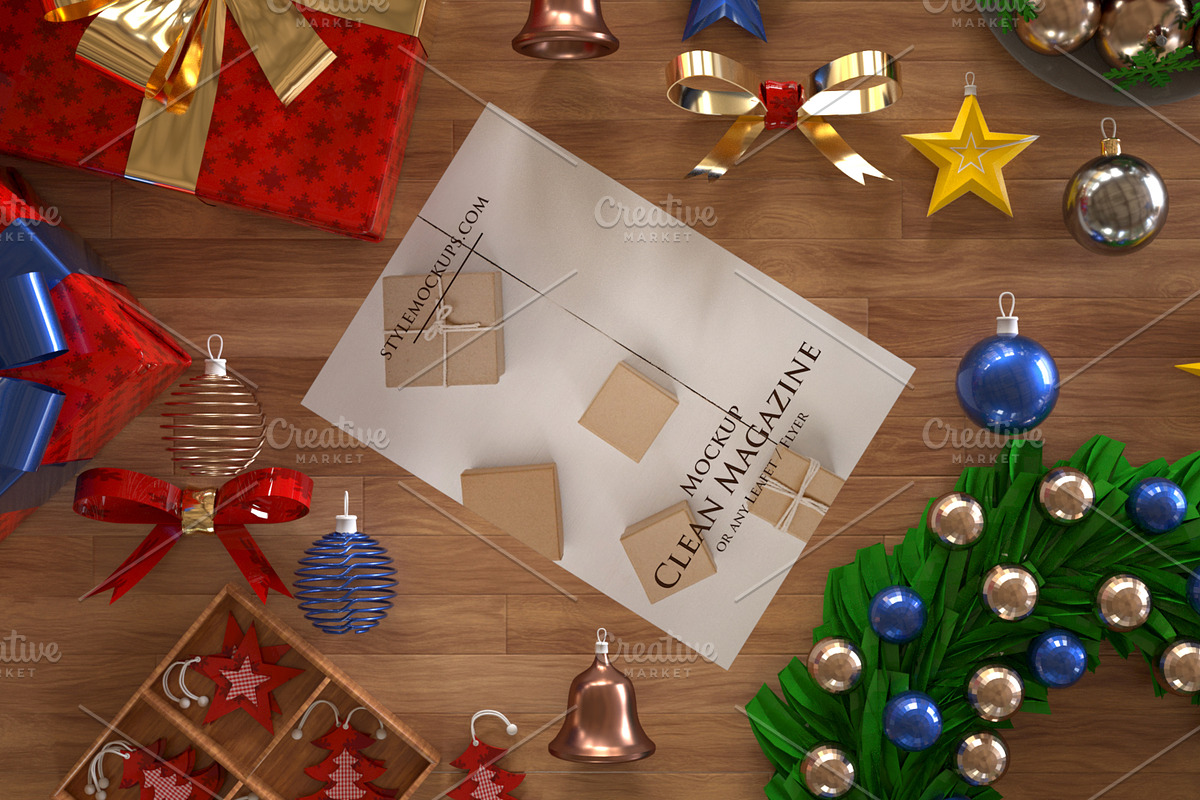 Christmas Scene Creator Mockup, a Product Mockup by StyleMockups (Photo 1 of 4)