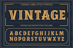 Vintage OTF Vintage Label Font.