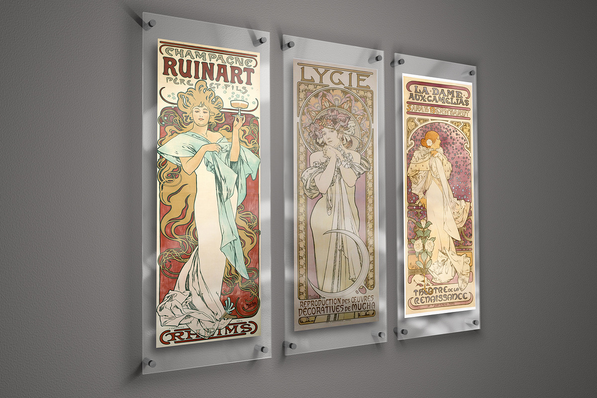 Glass frame for art mockup, a Product Mockup by PSD Market (Photo 2 of 12)
