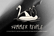 Summer People: Minimal Line Art, a Person Illustration by Veyla (Thumbnail 7 of 11)