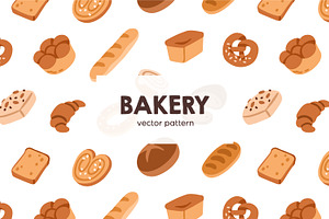 Bakery and pastry seamless pattern, a Pattern Graphic by Good Studio
