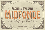 Midfonde - Display Font, a Font by Letterhend Studio (Thumbnail 1 of 9)