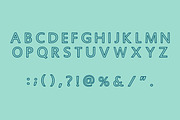 MONO OUTLINE, a Handwritten Font by Fourteen Letter (Thumbnail 7 of 9)