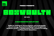 Boxvaulth Bold Geometric Font, a Sans Serif Font by mesuka (Thumbnail 1 of 5)