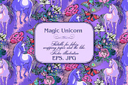 Magic Unicorns - set n1, a Pattern Graphic by Designs by Helen Trupak (Thumbnail 2 of 7)