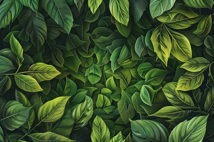 A seamless pattern of overlapping gr, a Photo by LOGOCREATIVE
