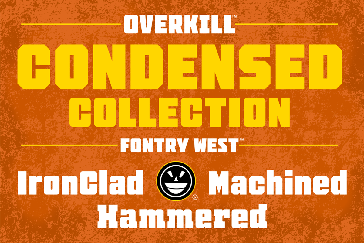 OVERKILL CONDENSED Collection, a Sans Serif Font by The Fontry