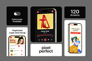 Musikita Music Player Mobile App UI, an UI Kit Template by Lumina_ui_ux202 (Thumbnail 2 of 7)