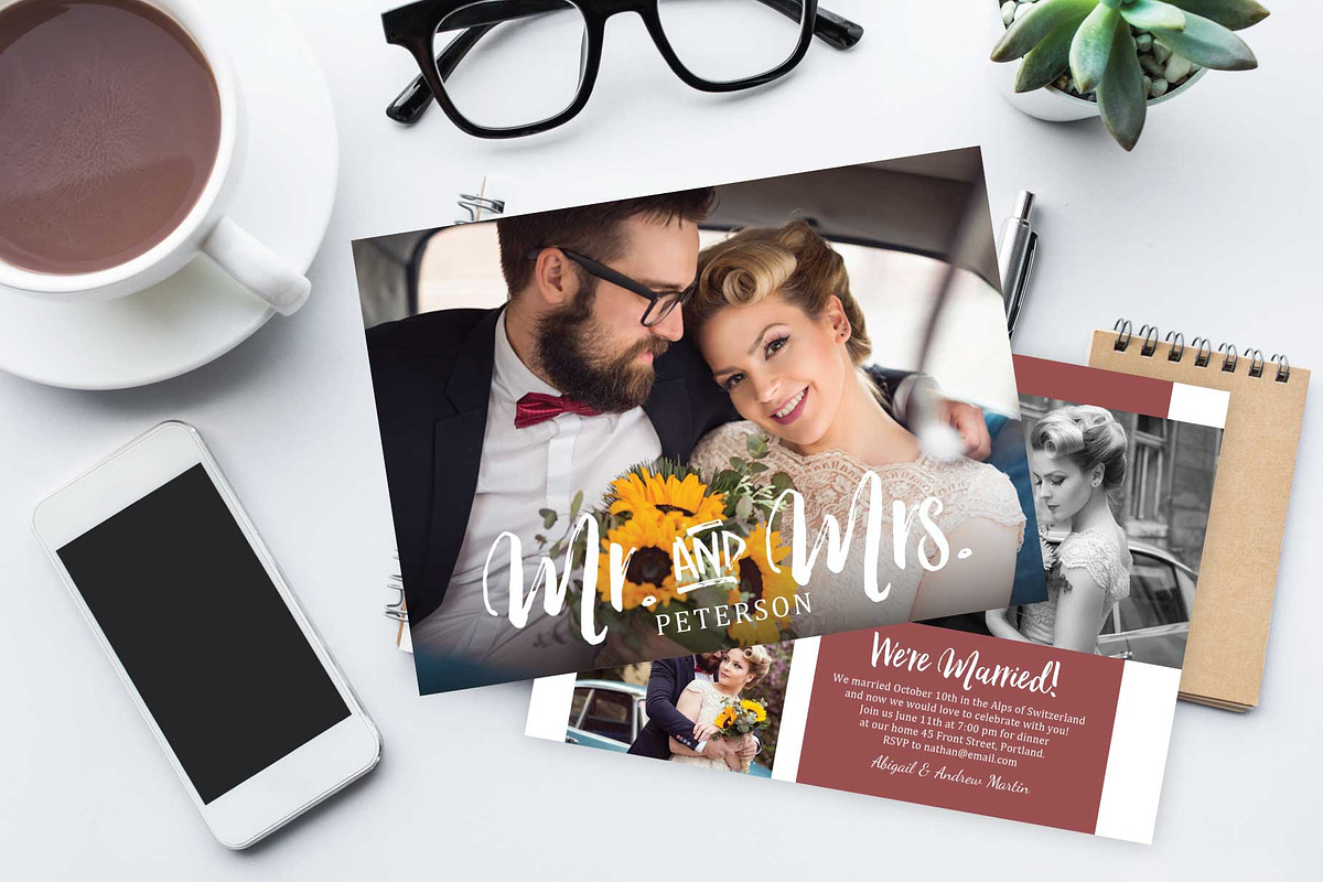 Mr. and Mrs. Elope Announce E104, an Invitation Template by Studio Forty Design (Photo 2 of 5)