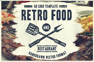 50 Retro Food Logo