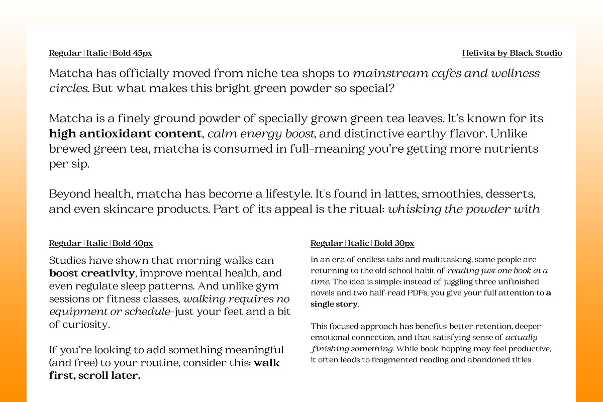 BS Helivita, a Font by Black Studio (Photo 14 of 15)