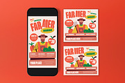 Cream Farmer Insurance Flyer Set, a Flyer Template by graphicook (Thumbnail 3 of 3)