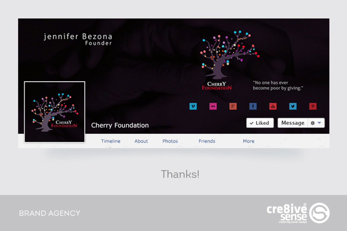 CherryFoundation-Template Logo, a Branding & Logo Template by Cre8iveSense (Photo 5 of 5)