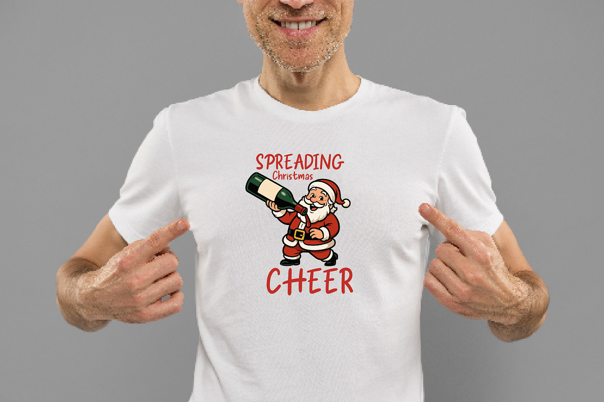 Funny Santa Claus Spreading PNG, an Illustration by Daily.Designs (Photo 2 of 5)