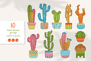 Cacti in flower pot home plants set, an Object Illustration by Neliakott ♥ (Thumbnail 3 of 8)
