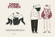 Drink Stories: 45 Character Pack, a Food Illustration by Veyla (Thumbnail 6 of 12)