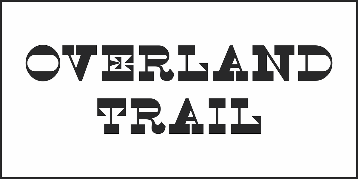 Overland Trail JNL, a Font by Jeff Levine Fonts (Photo 2 of 5)