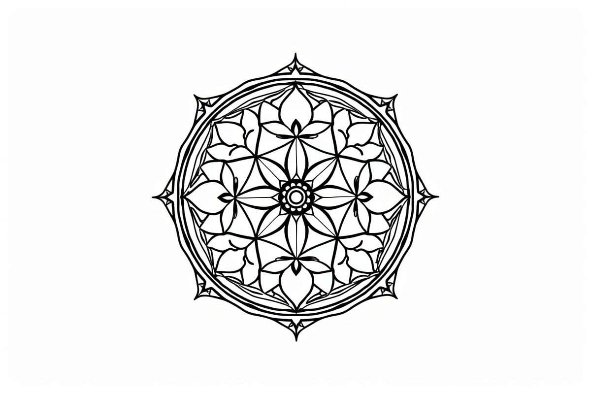 Adult Mandala Coloring Book, an Illustration by Amazin_art (Photo 2 of 11)