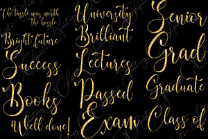 Graduation Word Art Clipart