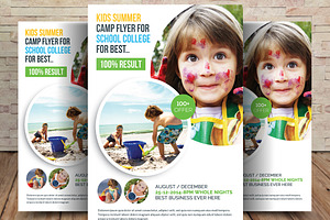 Kids Summer Camp Flyer, a Flyer Template by graphicforest