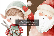 Watercolor Christmas – Santa, Elves, a Seasonal Illustration by OKArtHub (Thumbnail 6 of 12)