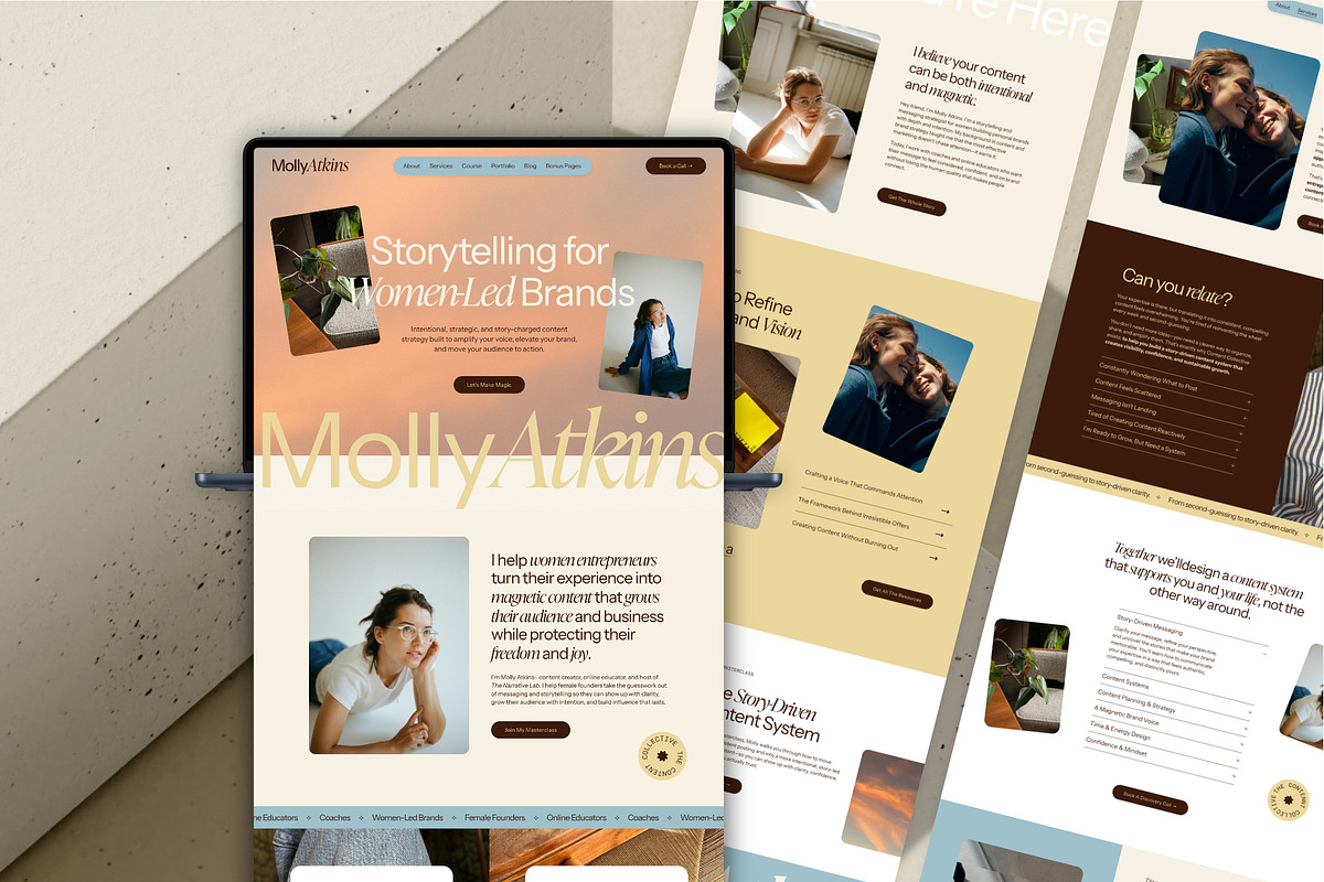 Molly Squarespace 7.1 Template, a Squarespace Template by Studio Heythere (Photo 2 of 9)