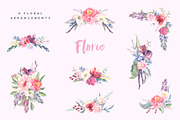 Florie Watercolor Design Kit, an Illustration by KitsPix (Thumbnail 3 of 11)