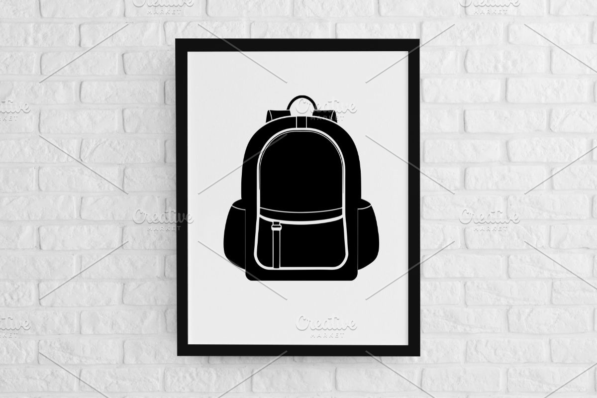 Backpack Silhouette SVG, an Object Illustration by newminddesign (Photo 2 of 5)