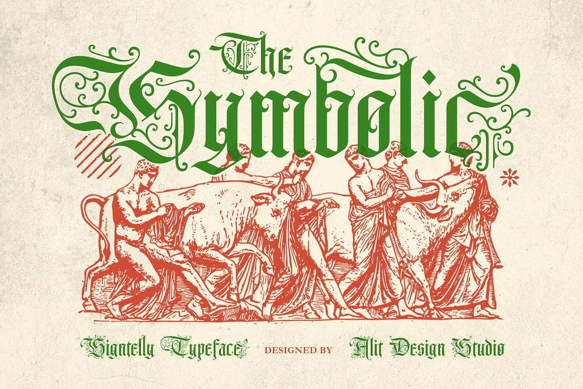 Signtelly Typeface, a Blackletter Font by alit design (Photo 9 of 20)