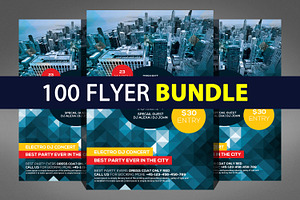 100 Party Flyer Bundle