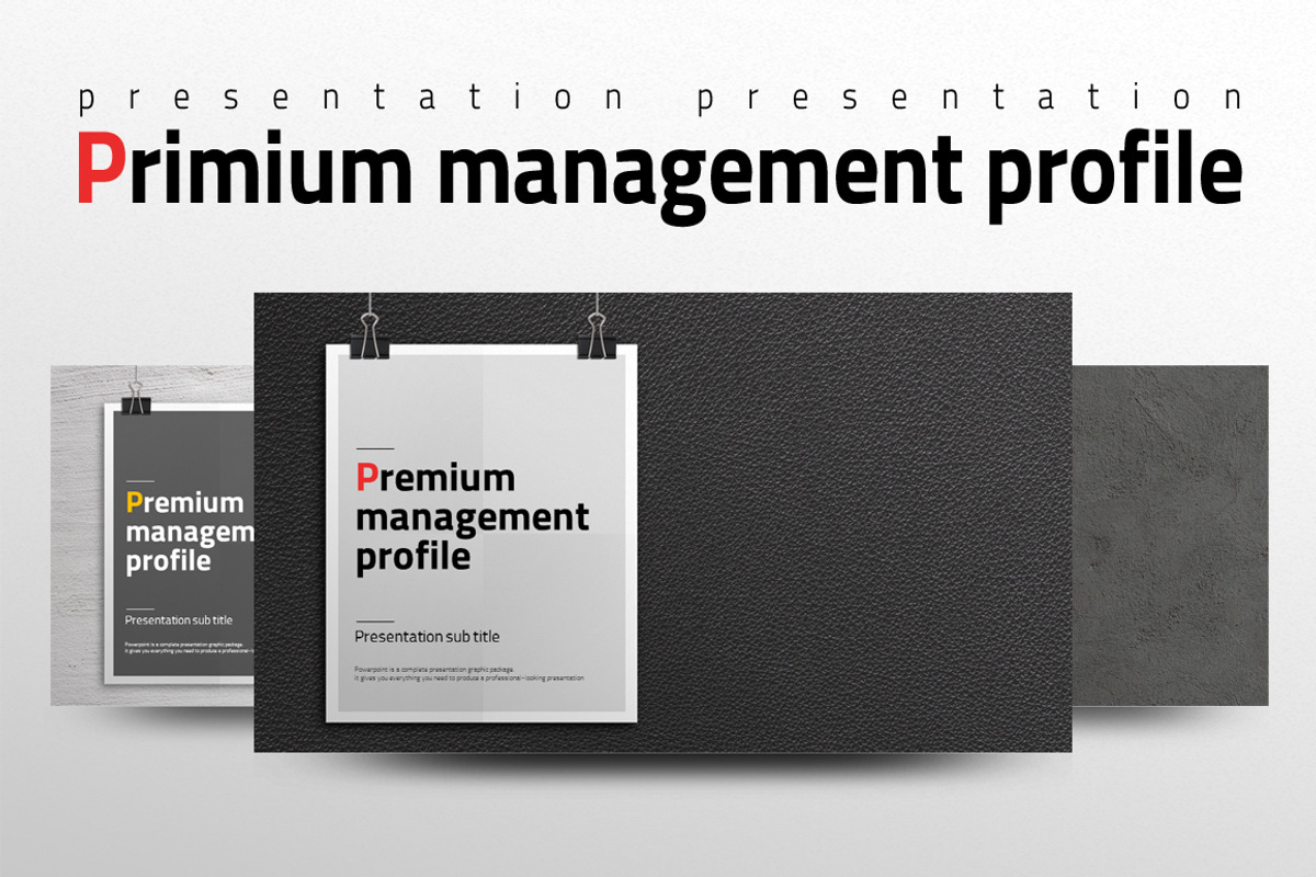 Premium Management Profile, a Presentation Template by GoodPello