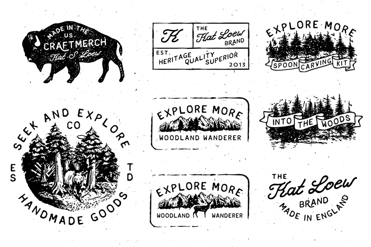 Vintage logo template + Barn  Door, a Templates & Theme by Jørgen Grotdal (Photo 1 of 4)