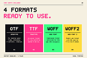 VOXEL - Pixel Display Typeface, a Sans Serif Font by Lettra Studio (Thumbnail 4 of 18)