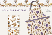 Watercolor Baking Tools, Ingredients, a Food Illustration by Olya Haifisch (Thumbnail 4 of 7)