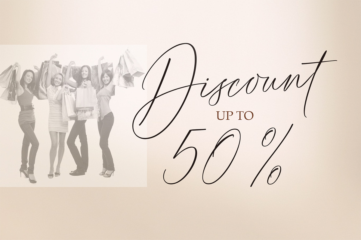Vignette Signature Font preview 6