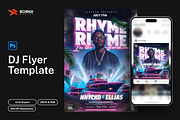 DJ Flyer Template, a Print Template by Bornx Design (Thumbnail 1 of 5)