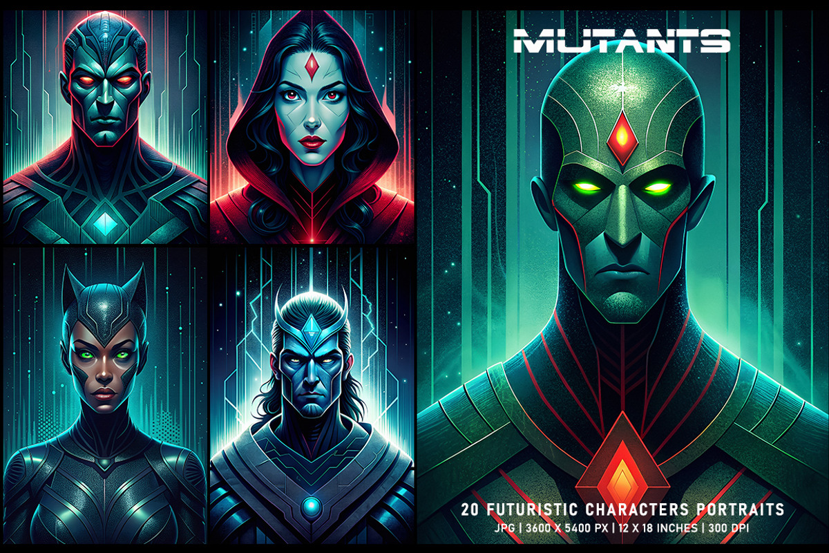 Mutants, a Decorative Illustration by Digital Art Creations (Photo 3 of 6)