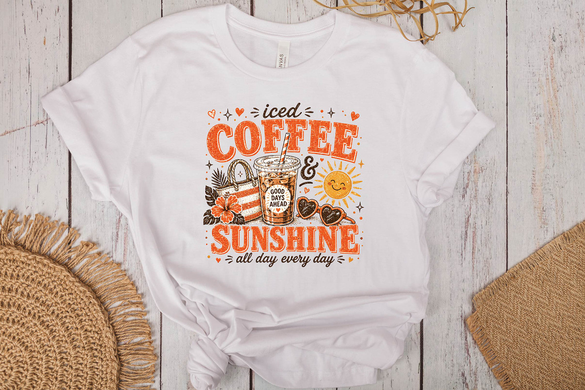 Summer Coffee Sublimation Design, a Seasonal Illustration by DreamPrint404 (Photo 4 of 6)