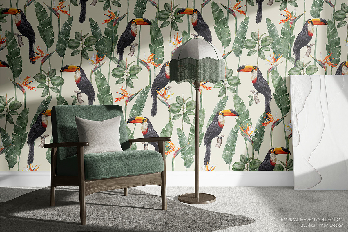 Tropical Haven I Premium Collection, a Pattern Graphic by Alisa Fimen Design (Photo 9 of 11)