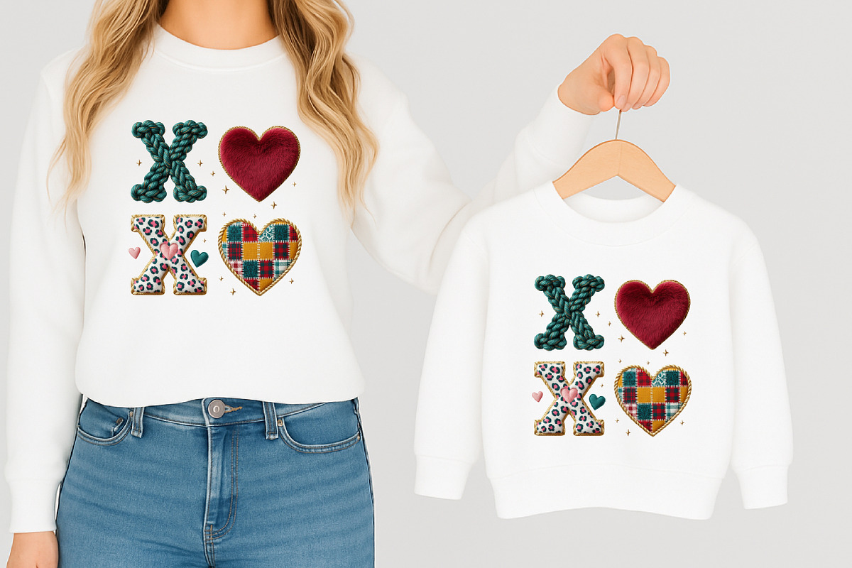 Latch Hook Yarn Valentine XOXO Png, an Illustration by designcity5 (Photo 7 of 8)