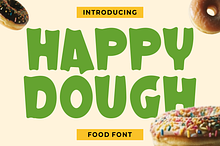 Happy Dough Food Font