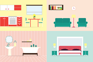 House rooms illustration